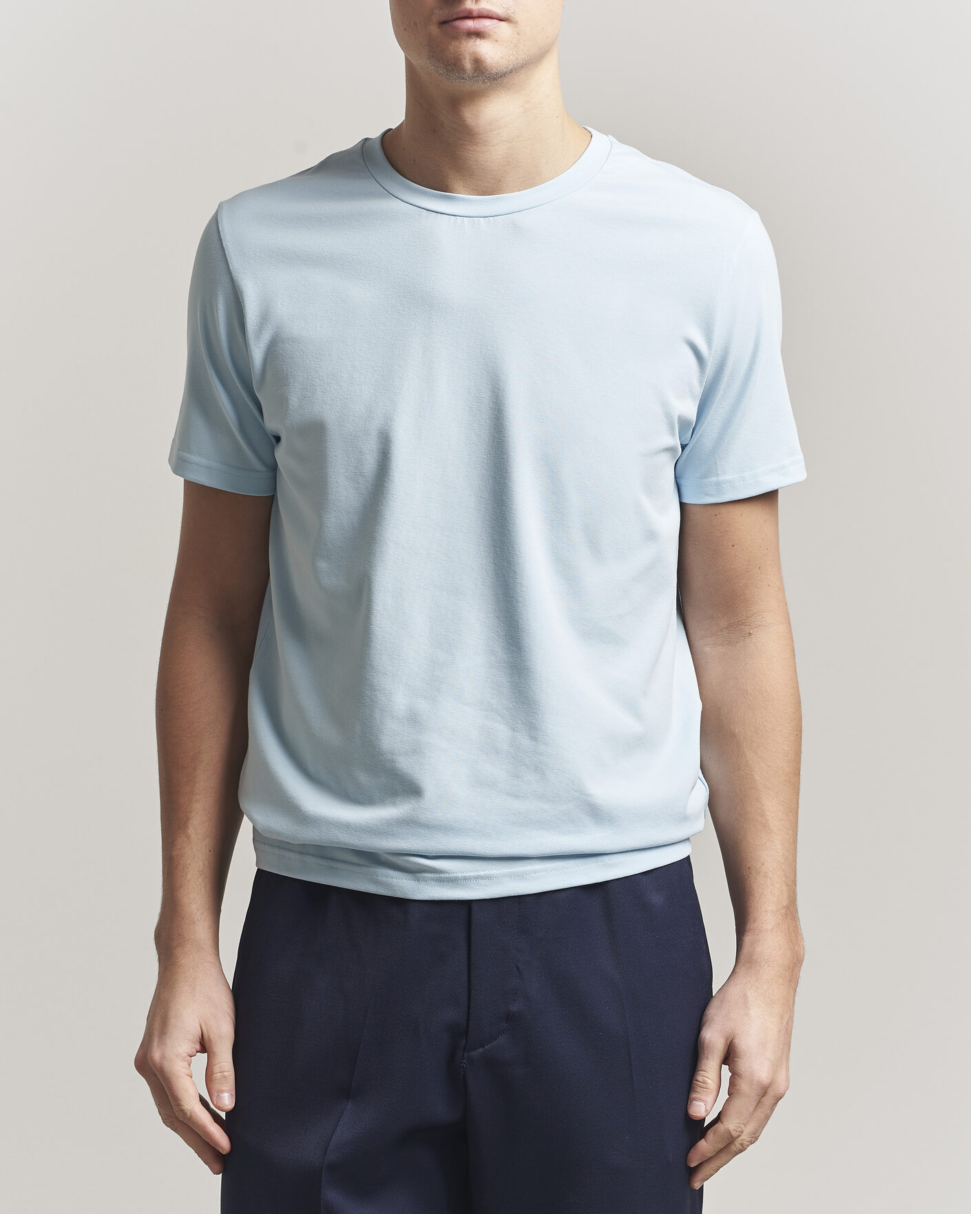 Homme | T-shirts | Filippa K | Soft Lycra T-Shirt Frost Blue