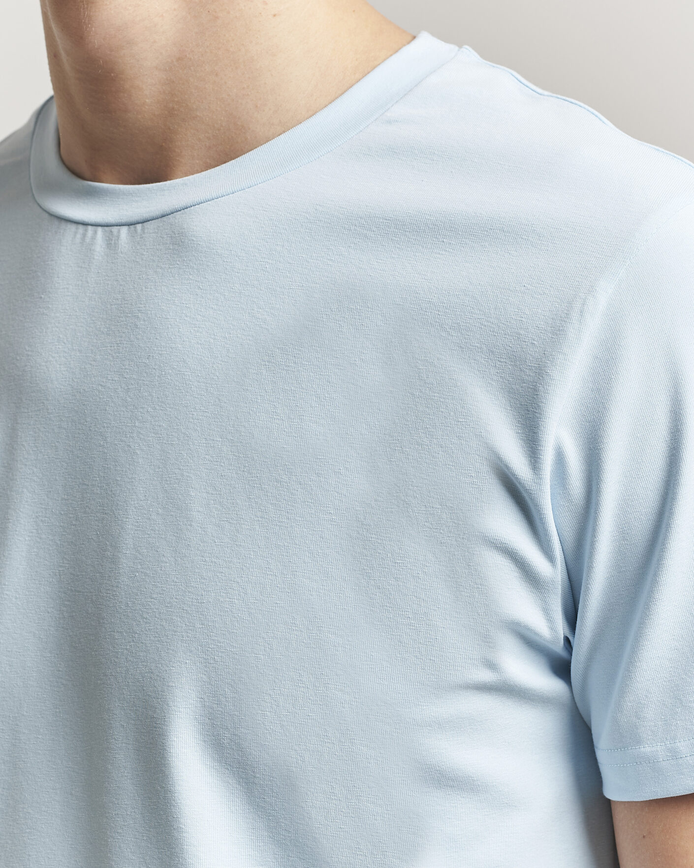 Homme | T-shirts | Filippa K | Soft Lycra T-Shirt Frost Blue