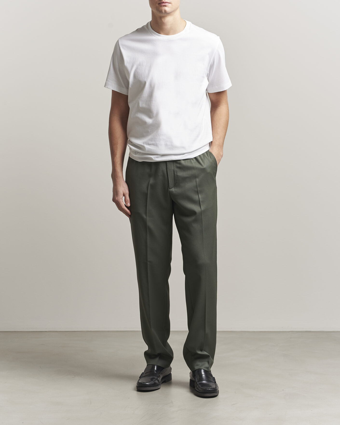 Homme | T-shirts | Filippa K | Filip Crew Neck T-Shirt White