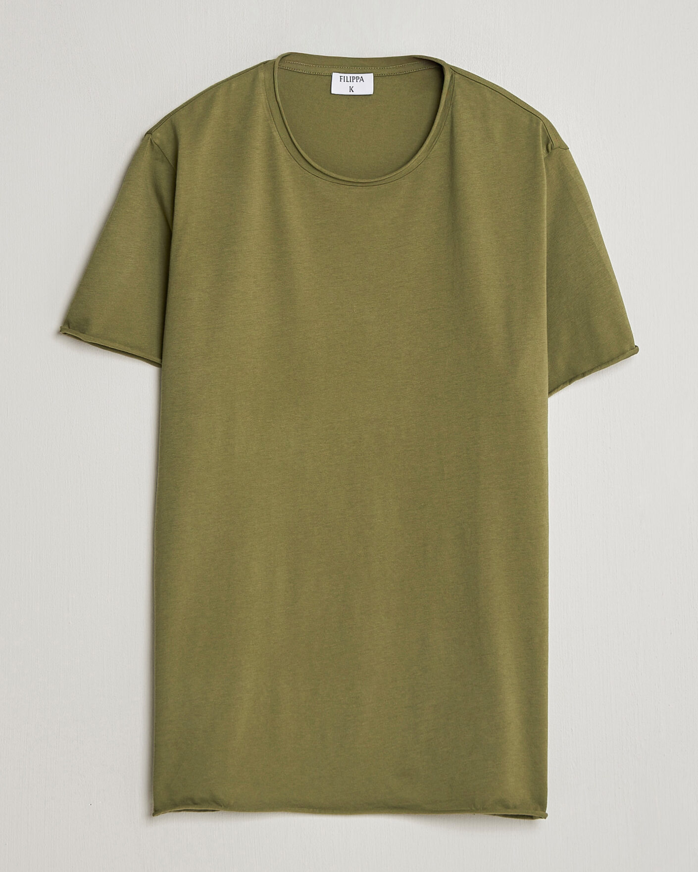 Homme | T-shirts | Filippa K | Roll Neck Crew Neck T-Shirt Laurel Green