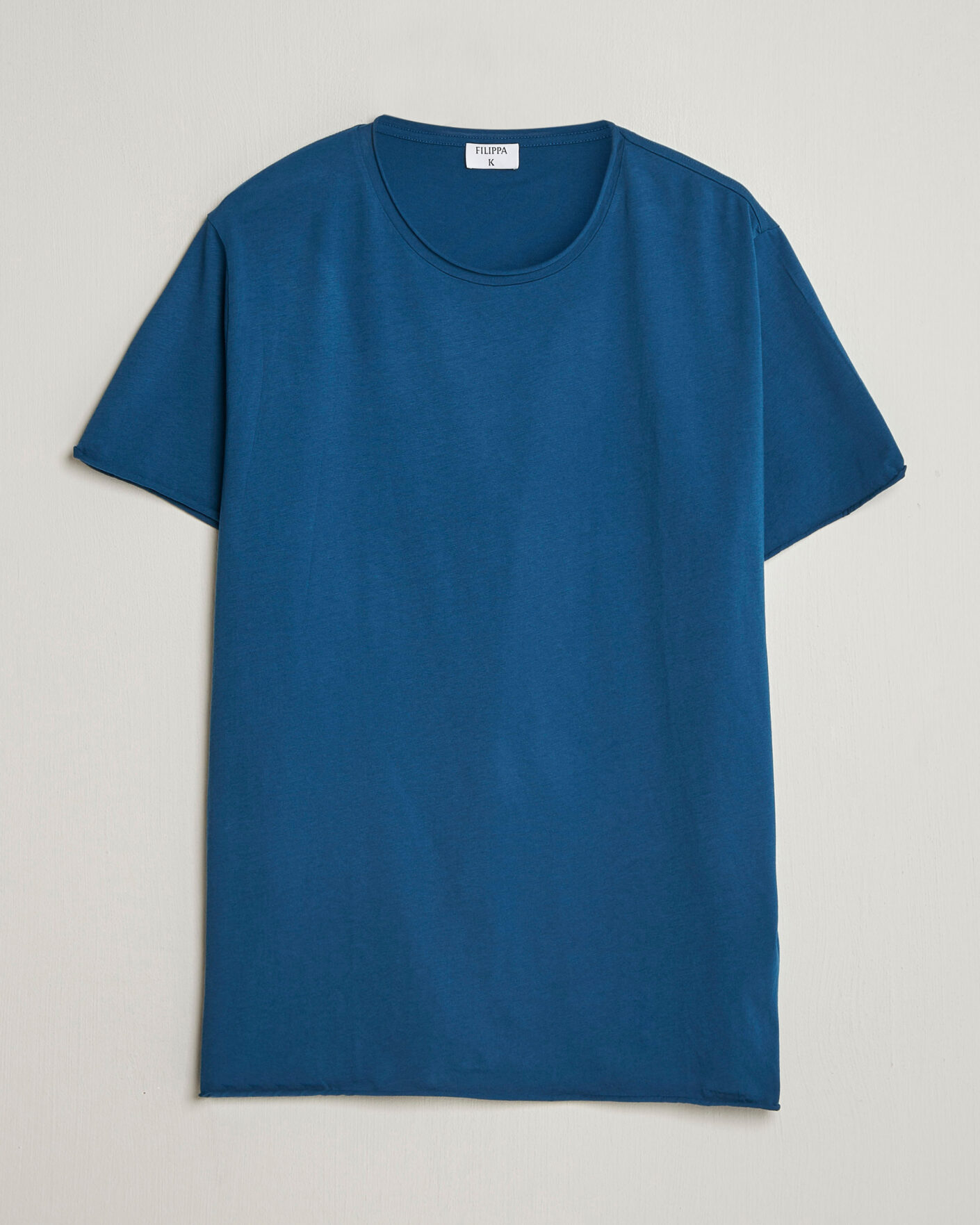 Homme | T-shirts | Filippa K | Roll Neck Crew Neck T-Shirt Night Teal