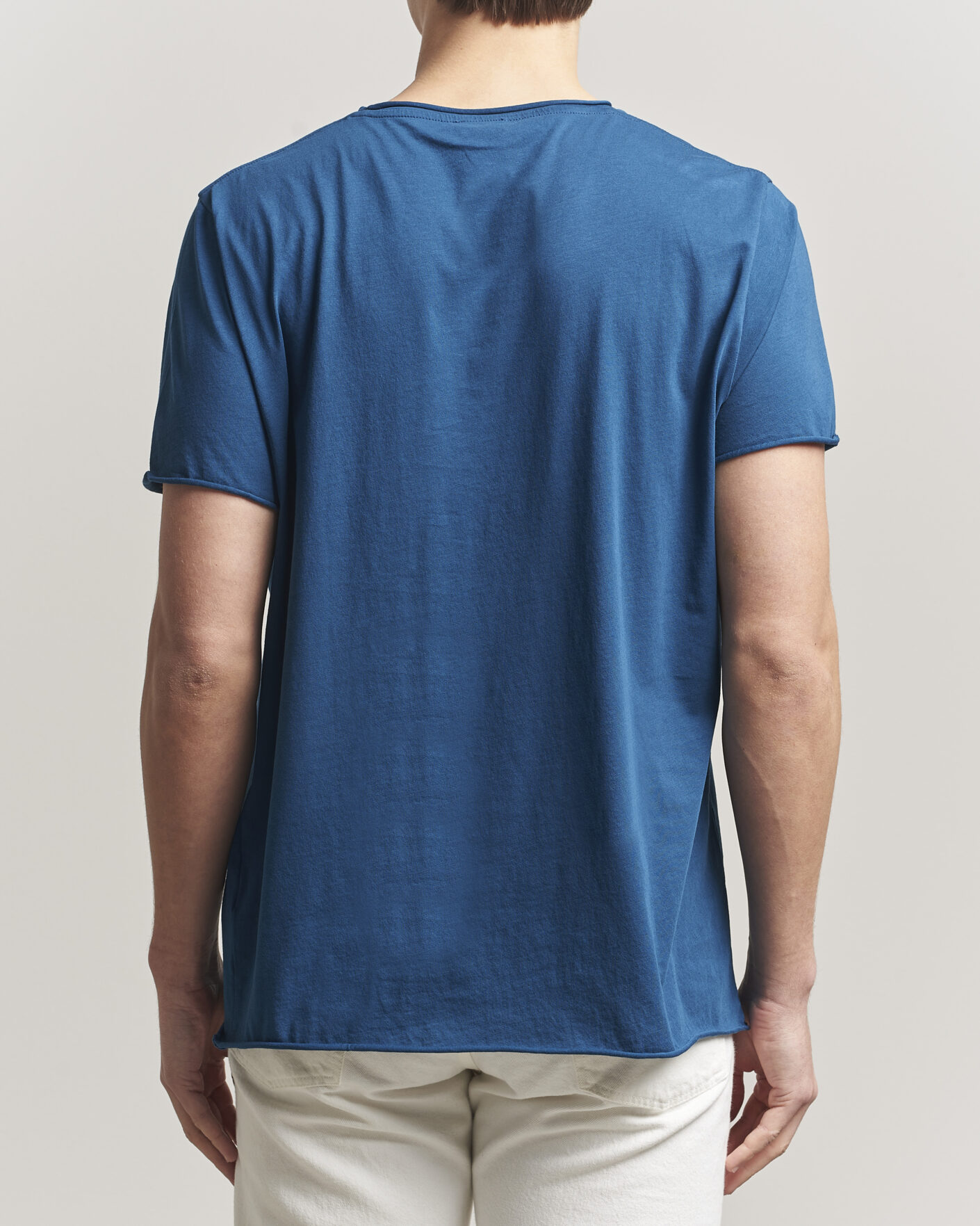 Homme | T-shirts | Filippa K | Roll Neck Crew Neck T-Shirt Night Teal