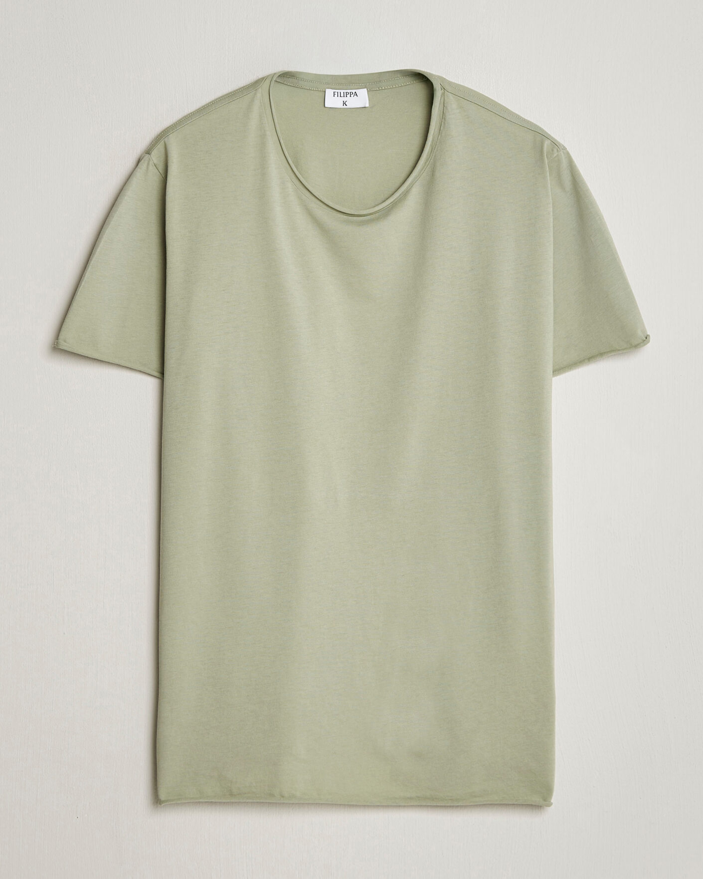 Homme | T-shirts | Filippa K | Roll Neck Crew Neck T-Shirt Light Green