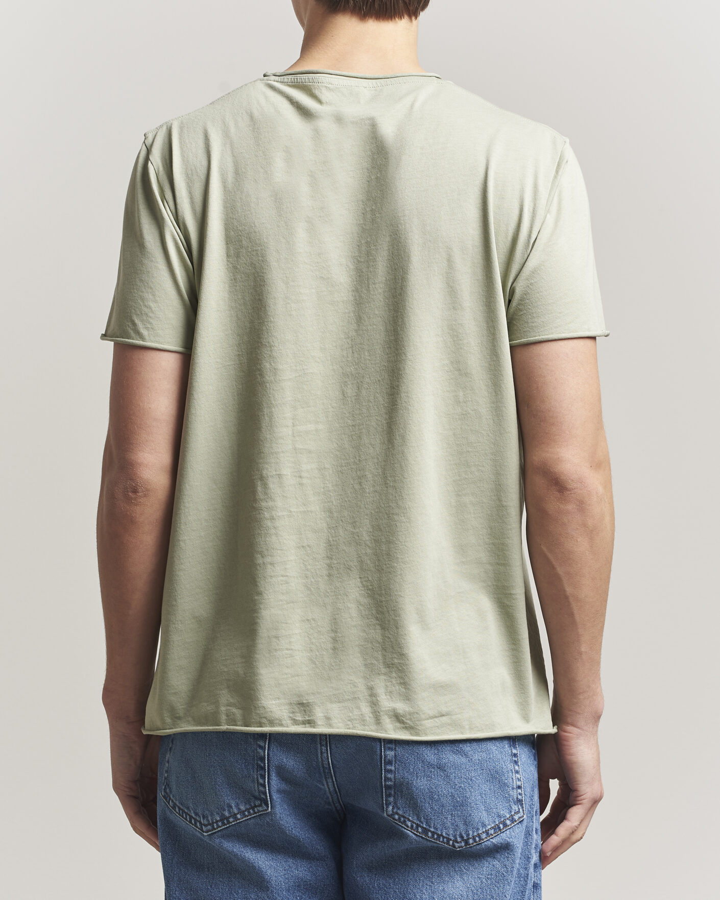 Homme | T-shirts | Filippa K | Roll Neck Crew Neck T-Shirt Light Green