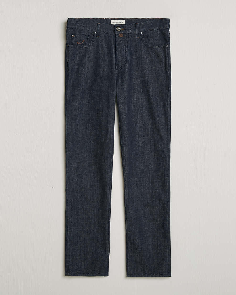 Homme | Pantalons | Jacob Cohën | Edos Regular Straight Fit Stretch Jeans Dark Blue