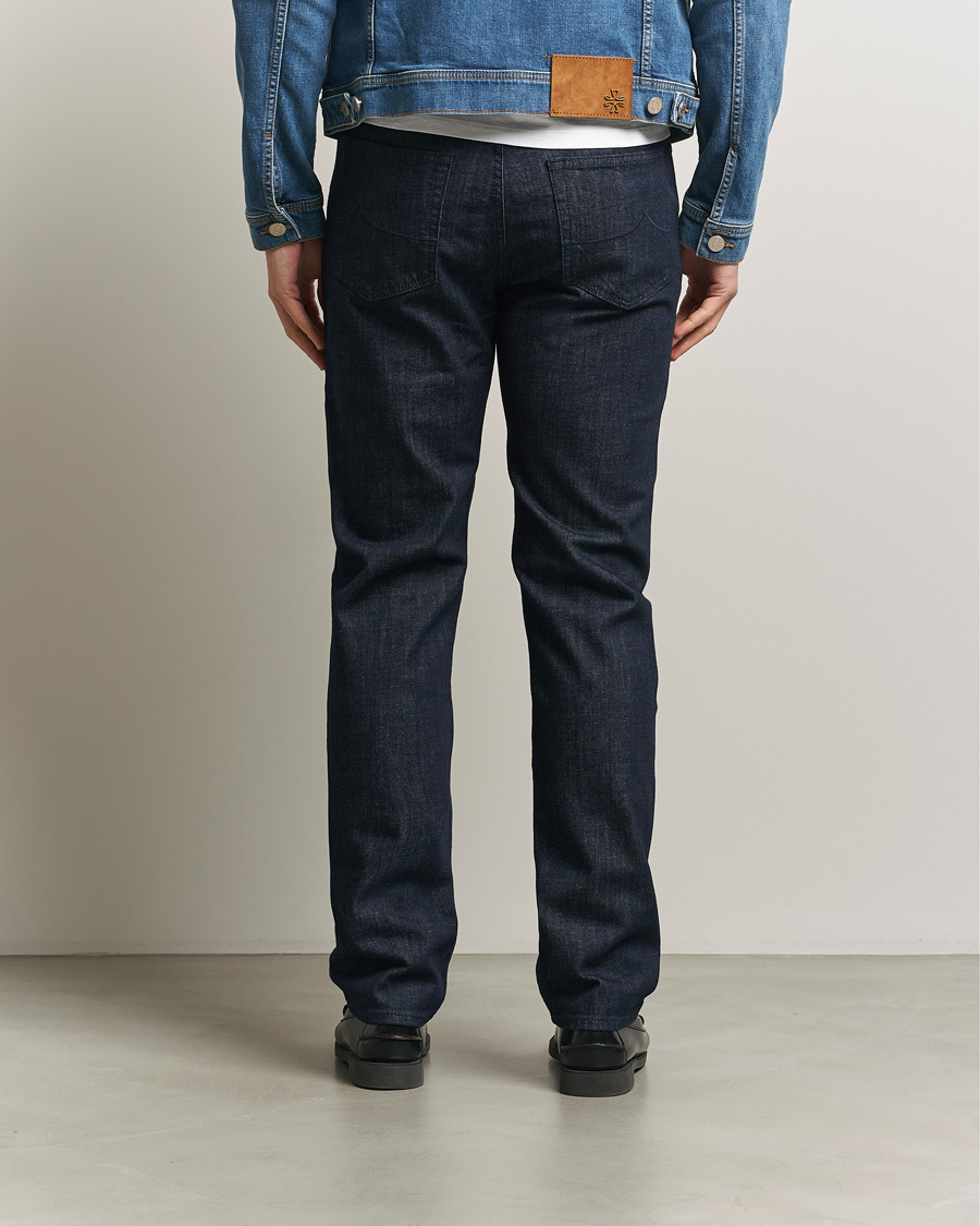 Homme | Pantalons | Jacob Cohën | Edos Regular Straight Fit Stretch Jeans Dark Blue