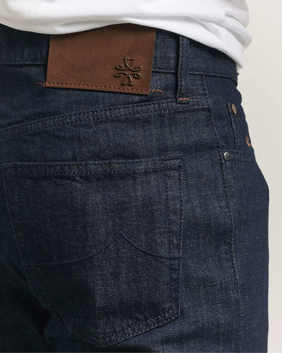 Homme | Pantalons | Jacob Cohën | Edos Regular Straight Fit Stretch Jeans Dark Blue