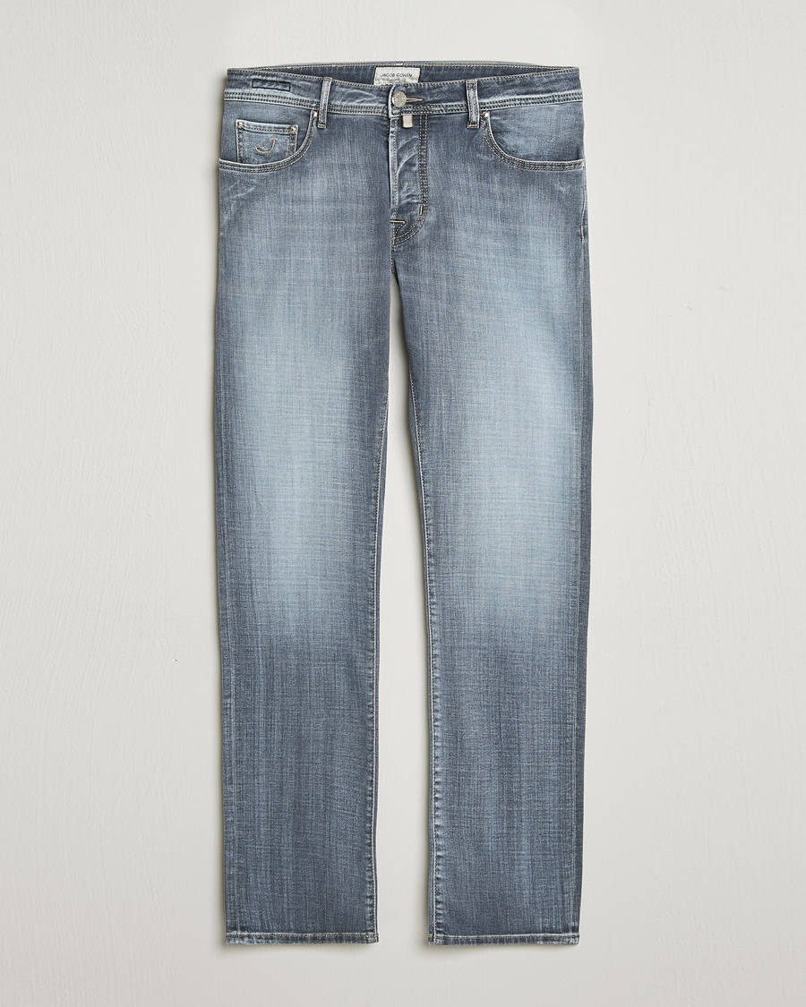 Homme | Pantalons | Jacob Cohën | Bard Slim Fit Stretch Jeans Light Grey