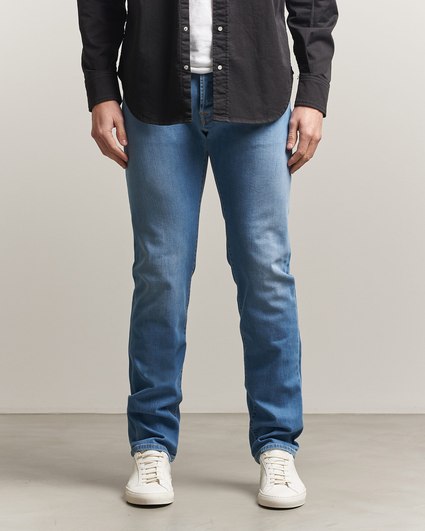 Homme | Pantalons | Jacob Cohën | Bard Slim Fit Stretch Jeans Super Light Blue