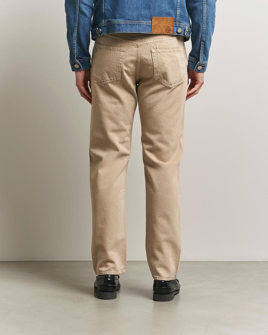 Homme | Jeans | Jacob Cohën | Edos Regular Straight Fit Bull Denim Jeans Beige