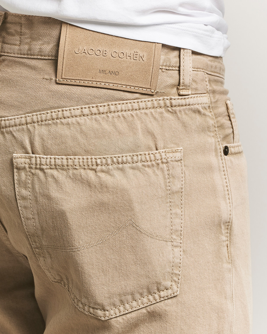 Homme | Pantalons | Jacob Cohën | Edos Regular Straight Fit Bull Denim Jeans Beige