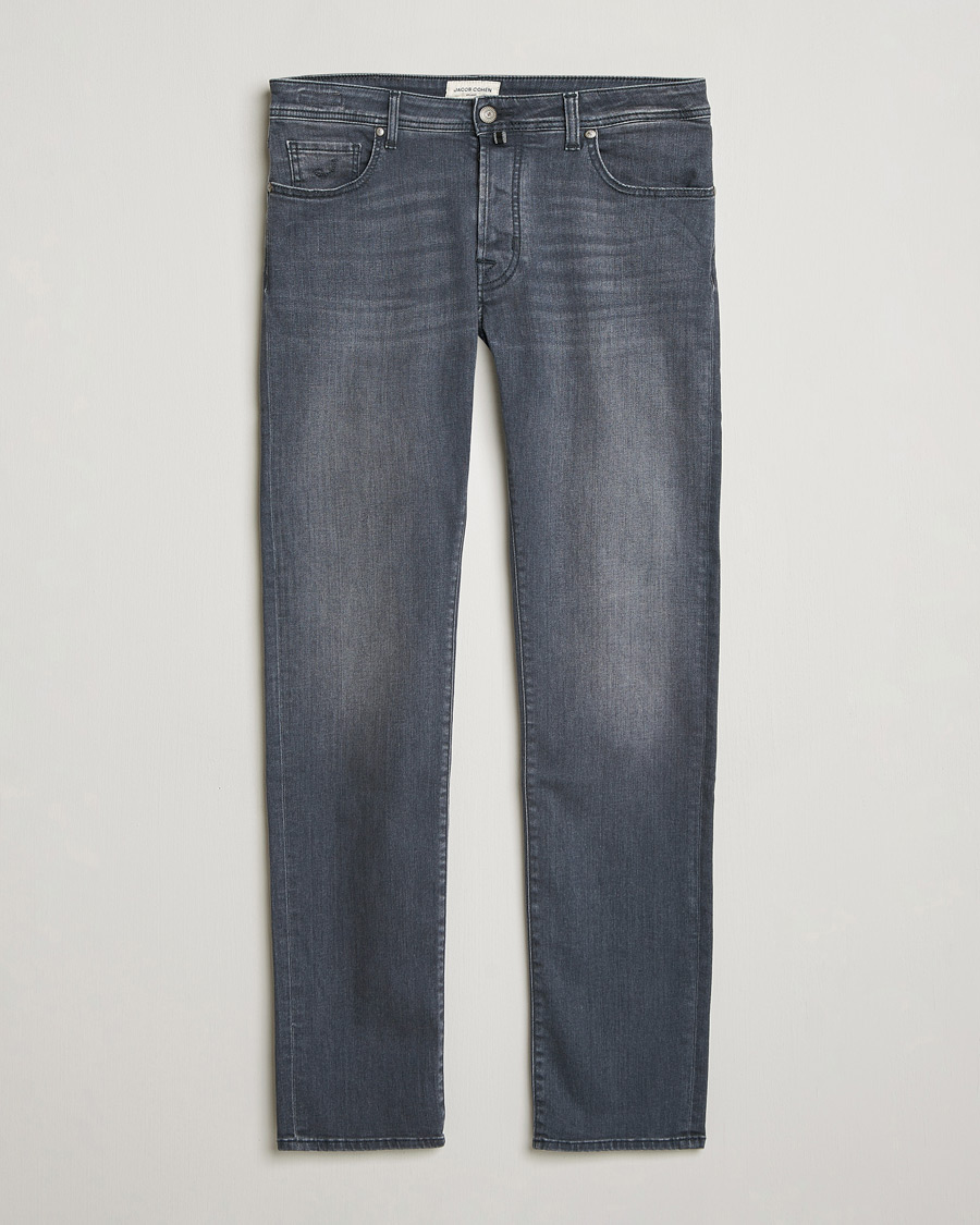 Homme | Pantalons | Jacob Cohën | Bard Slim Fit Stretch Jeans Mid Grey