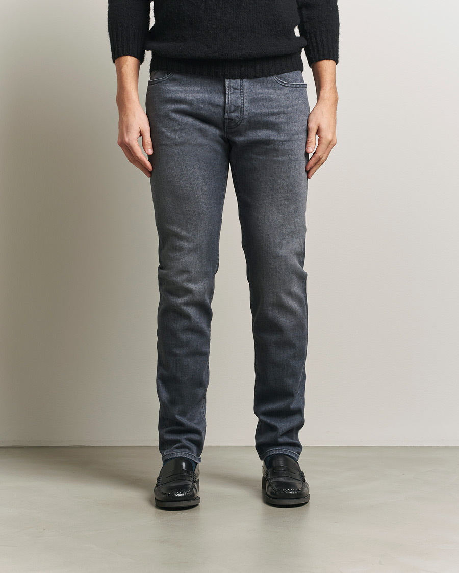 Homme | Pantalons | Jacob Cohën | Bard Slim Fit Stretch Jeans Mid Grey