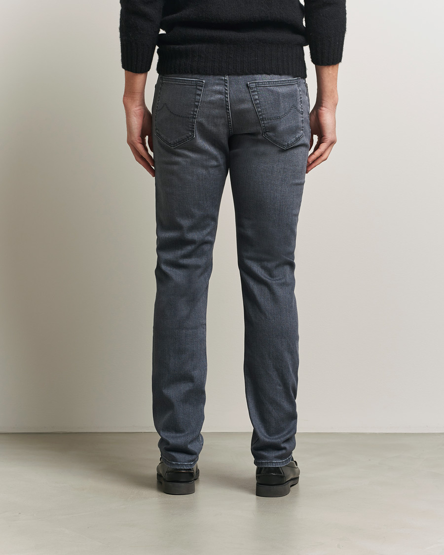 Homme | Pantalons | Jacob Cohën | Bard Slim Fit Stretch Jeans Mid Grey