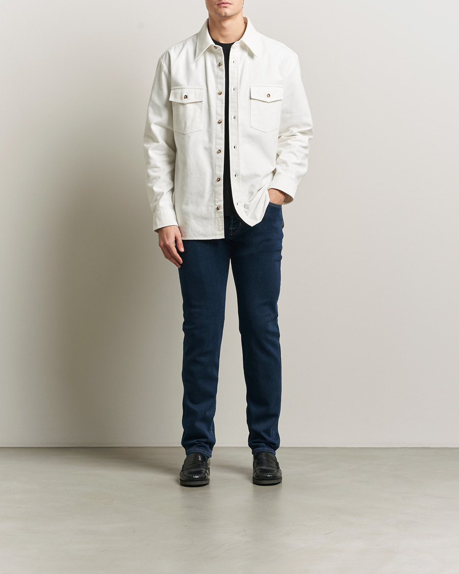 Homme | Pantalons | Jacob Cohën | Bard Slim Fit Stretch Jeans Dark Blue