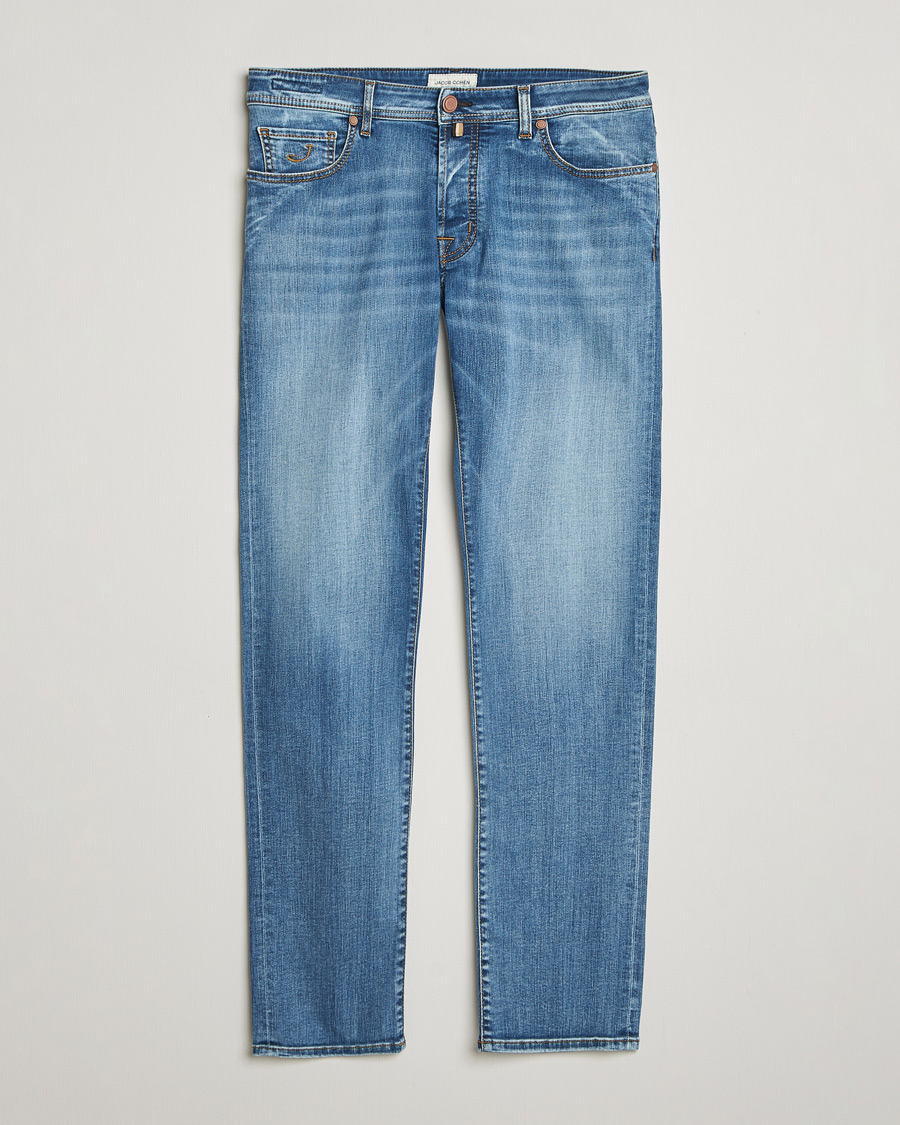 Homme | Jeans | Jacob Cohën | Bard Slim Fit Stretch Jeans Light Blue