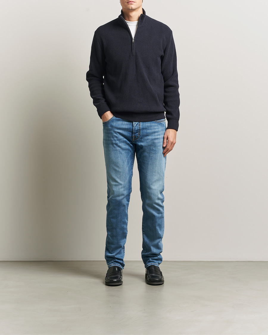 Homme | Jeans | Jacob Cohën | Bard Slim Fit Stretch Jeans Light Blue