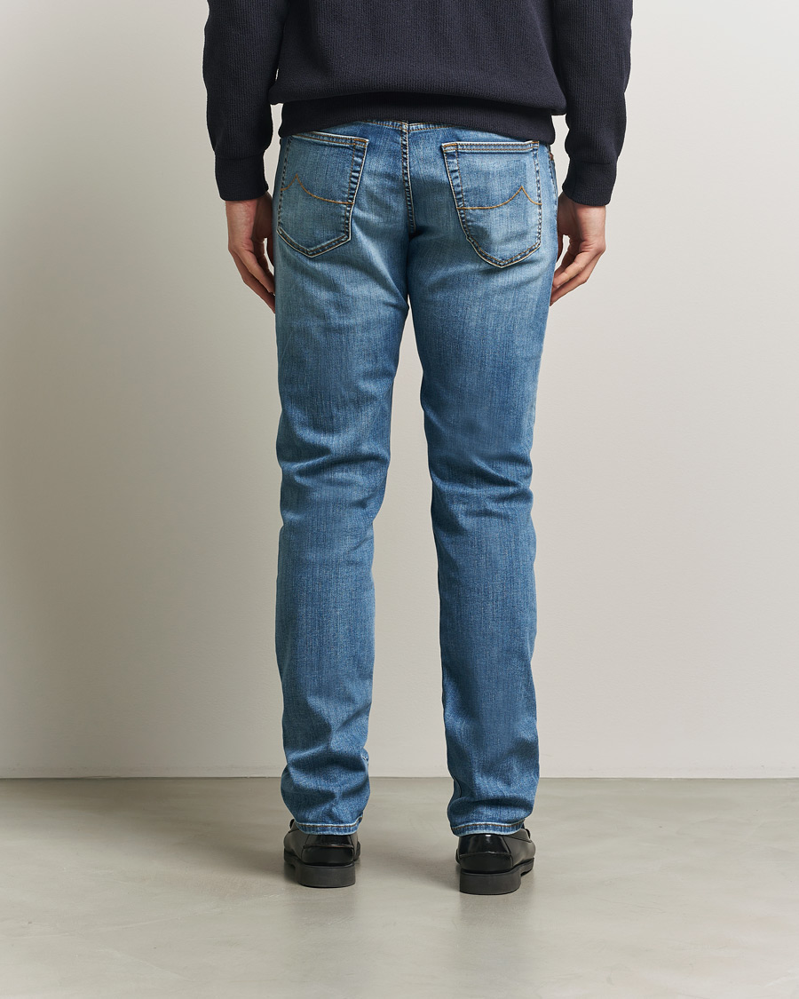 Homme | Jeans | Jacob Cohën | Bard Slim Fit Stretch Jeans Light Blue