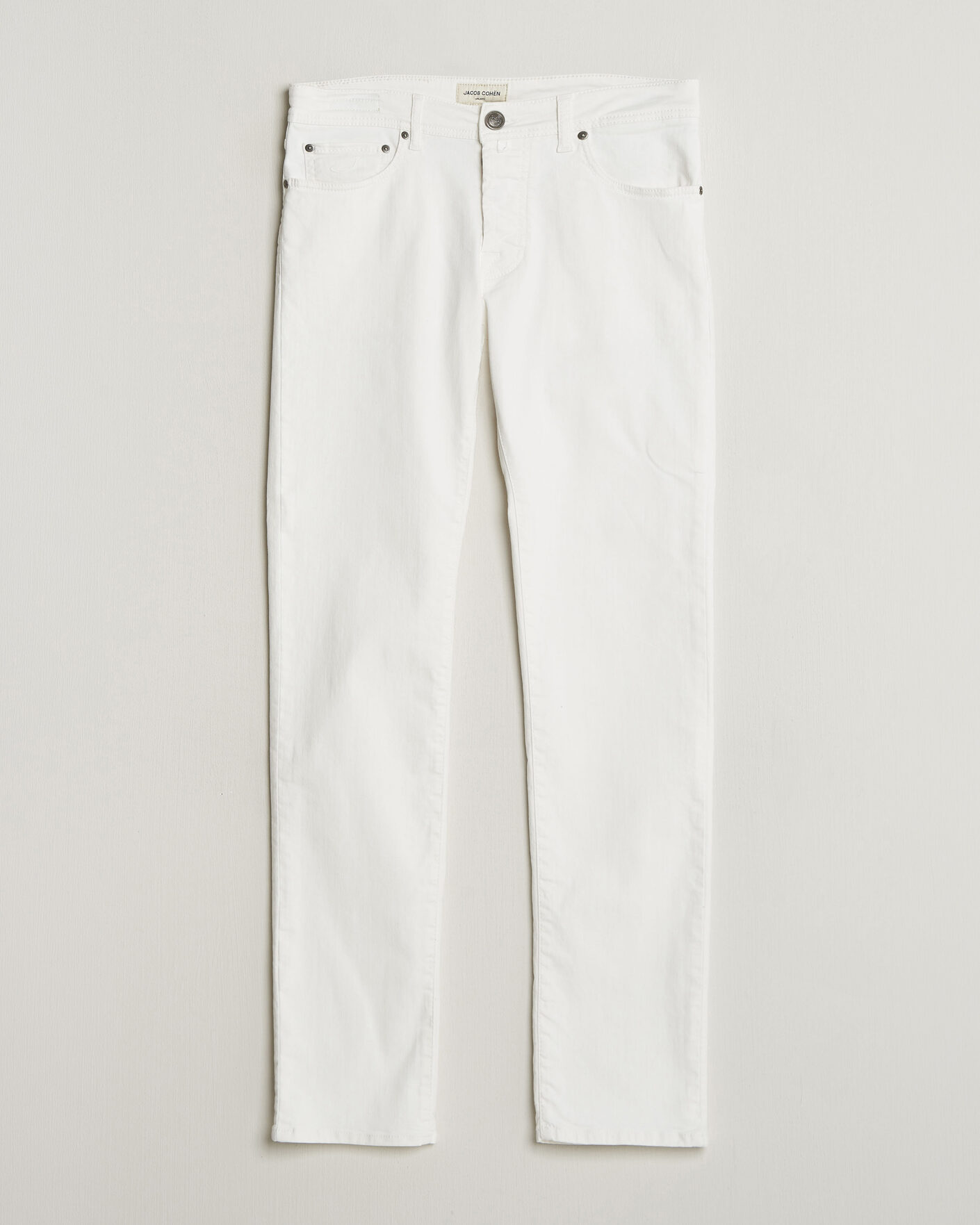 Homme | Jeans | Jacob Cohën | Bard Slim Fit Bull Stretch Jeans White