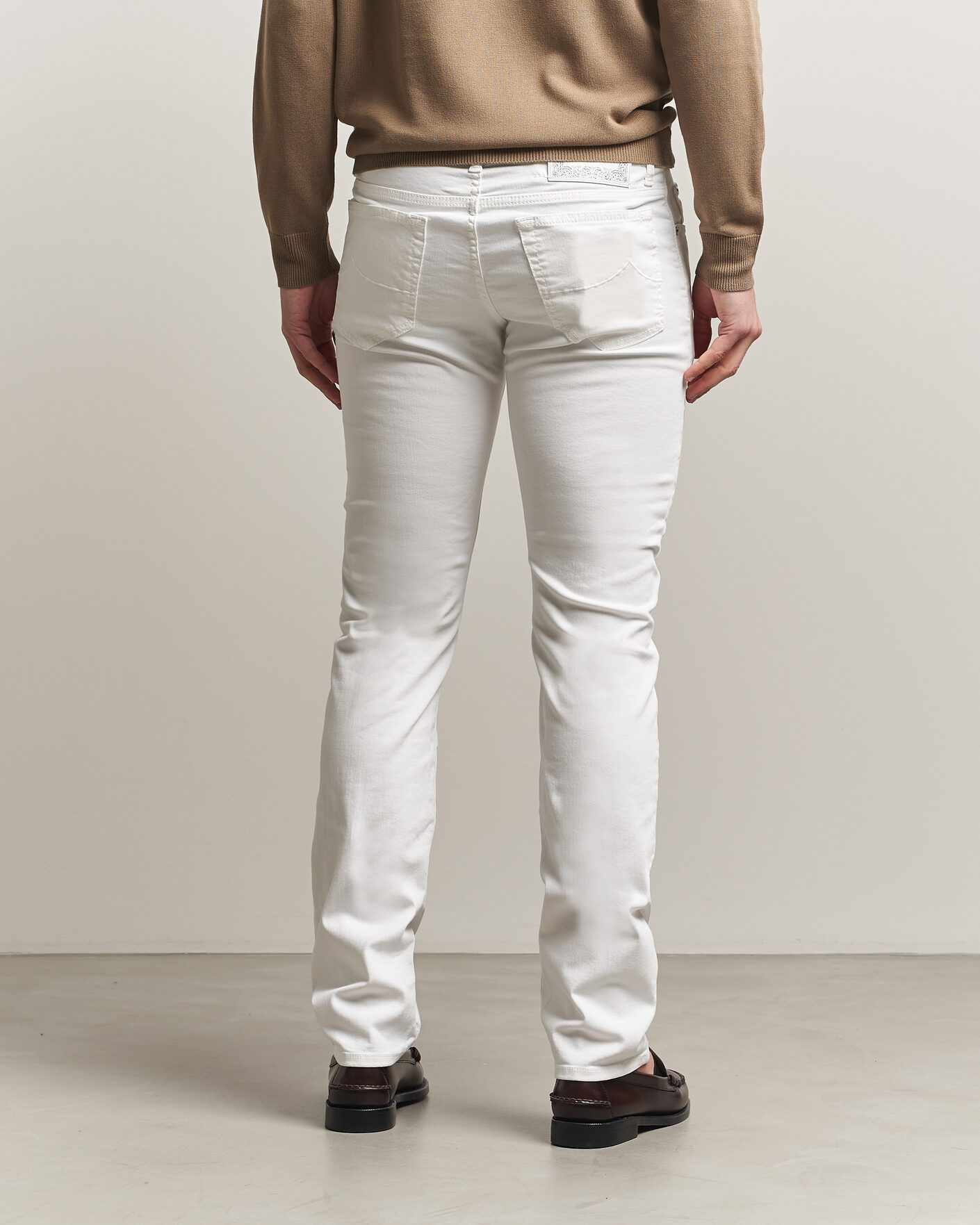 Homme | Jeans | Jacob Cohën | Bard Slim Fit Bull Stretch Jeans White