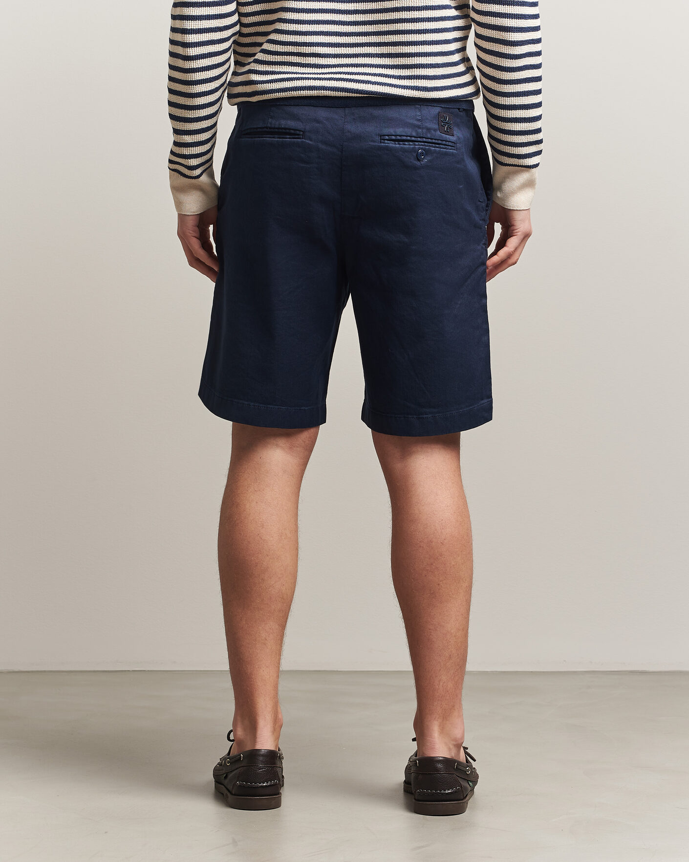 Homme | Shorts | Jacob Cohën | George Stretch Linen Shorts Navy