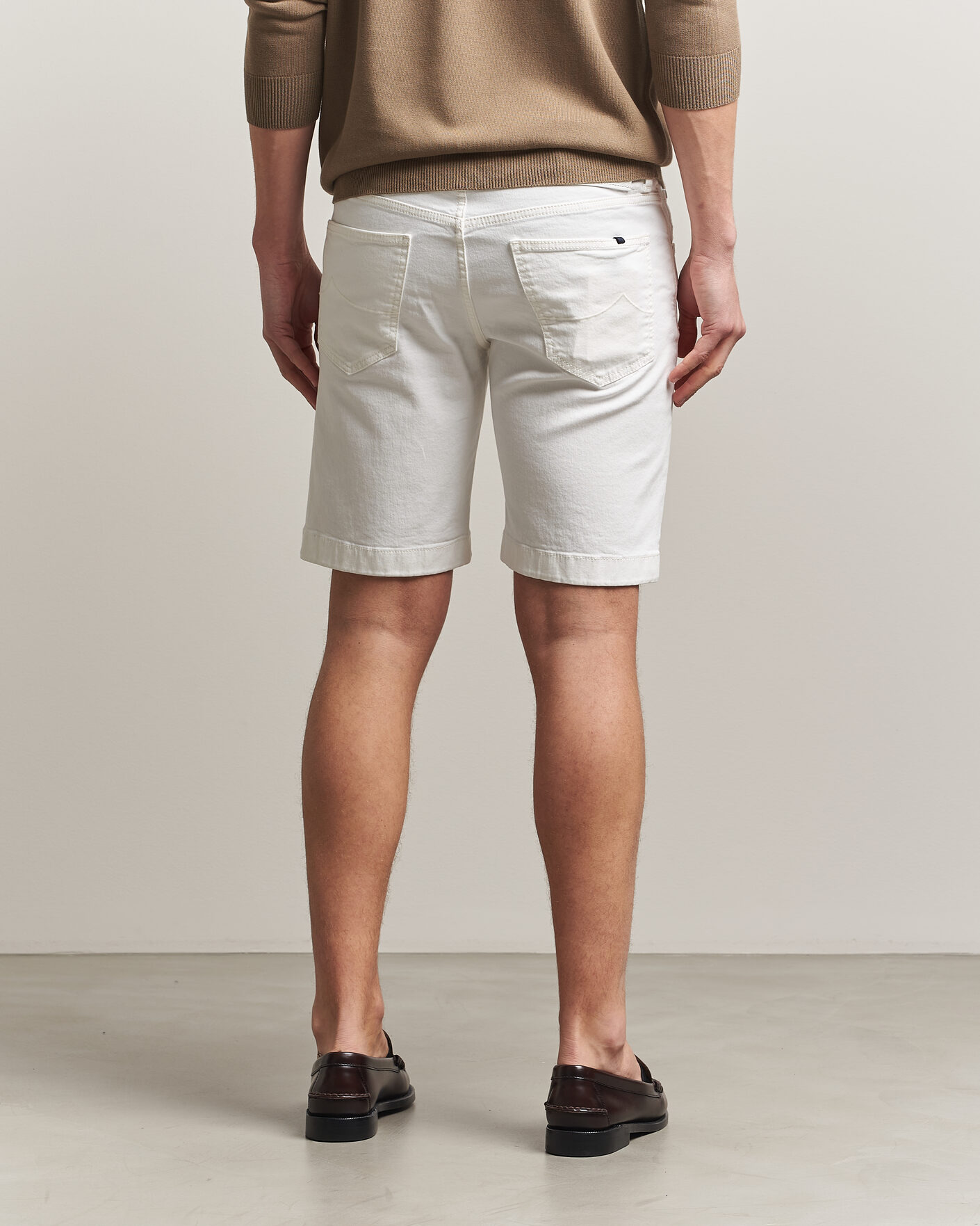 Homme | Shorts | Jacob Cohën | Nicolas Bull Stretch Denim Shorts White