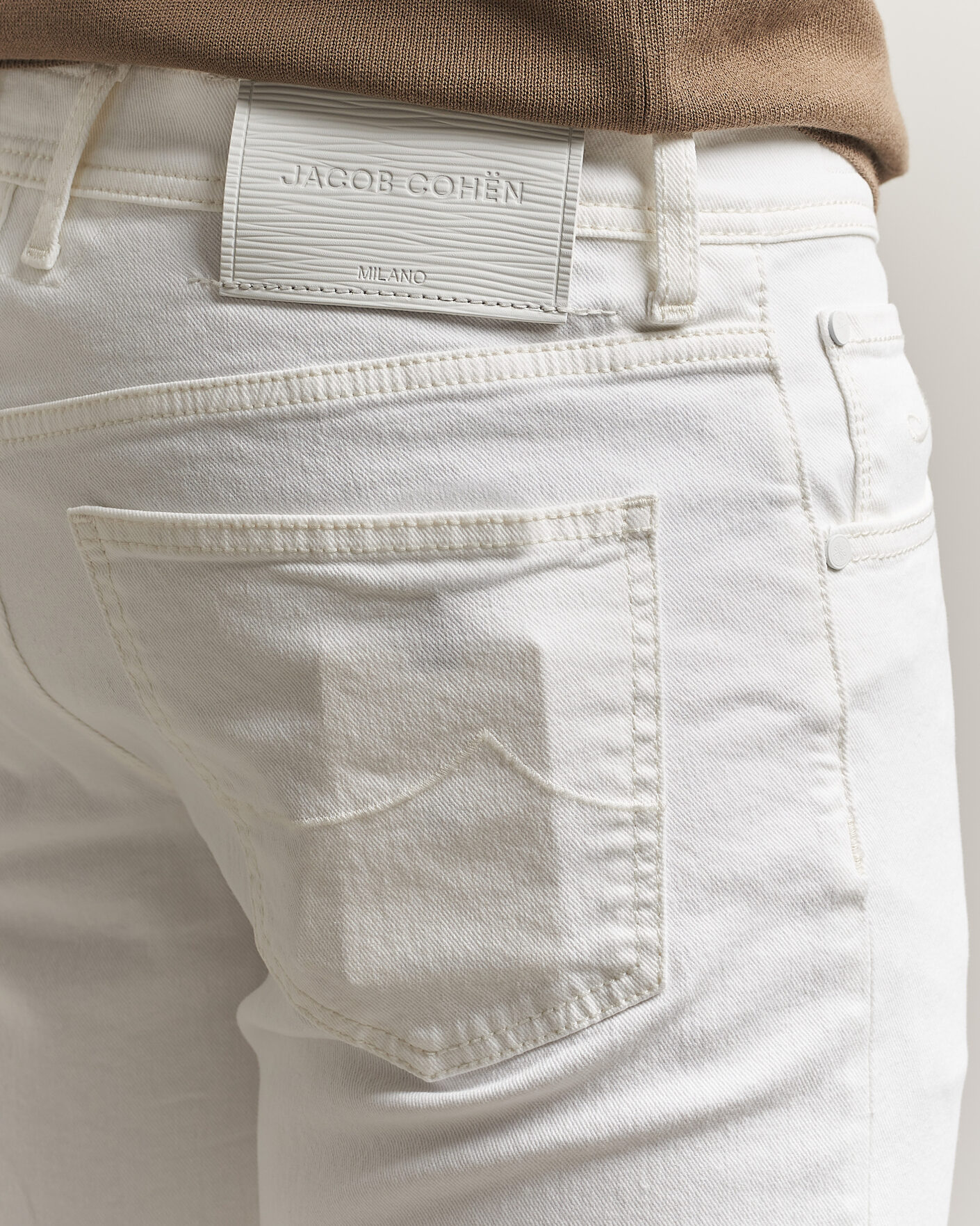 Homme | Shorts | Jacob Cohën | Nicolas Bull Stretch Denim Shorts White