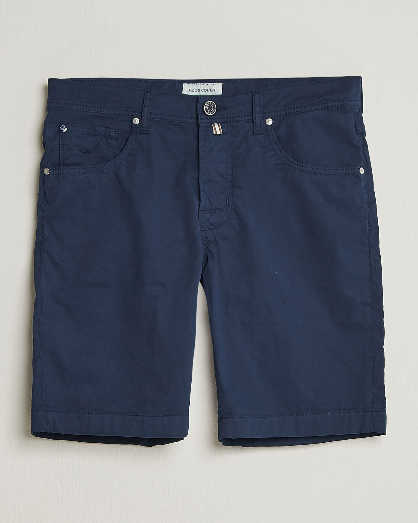 Homme | Shorts | Jacob Cohën | Nicolas Cotton Gabardine Shorts Navy