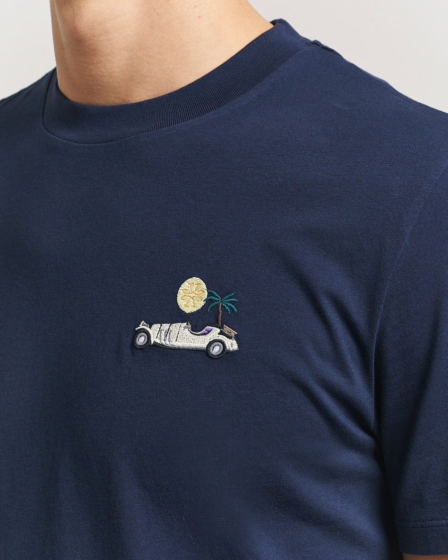 Homme | T-shirts | Jacob Cohën | Cotton Logo T-Shirt Navy