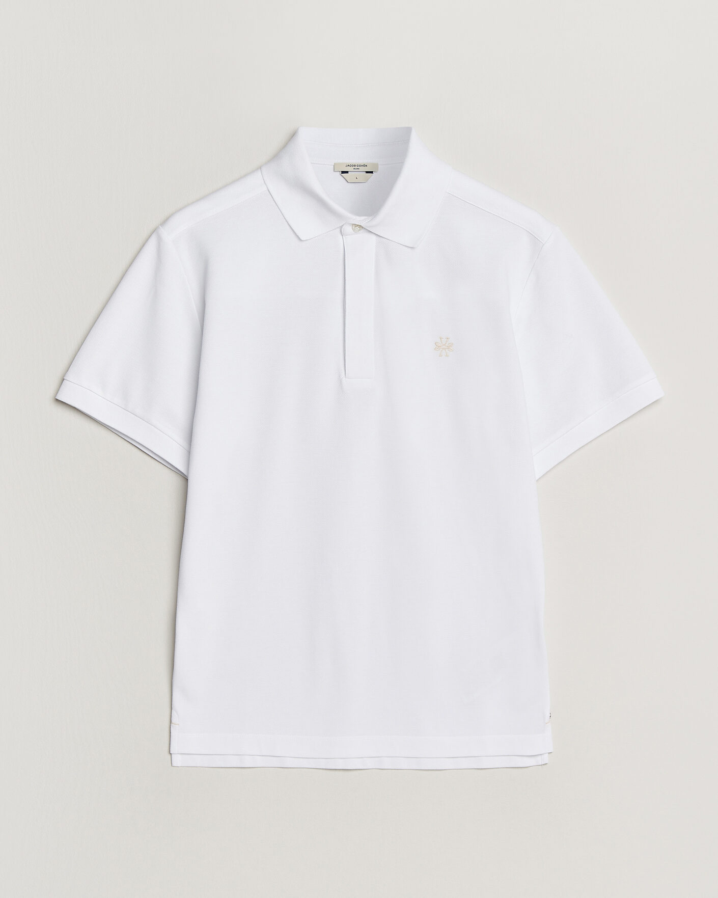 Homme | Polos | Jacob Cohën | Cotton Polo Piquet Optical White