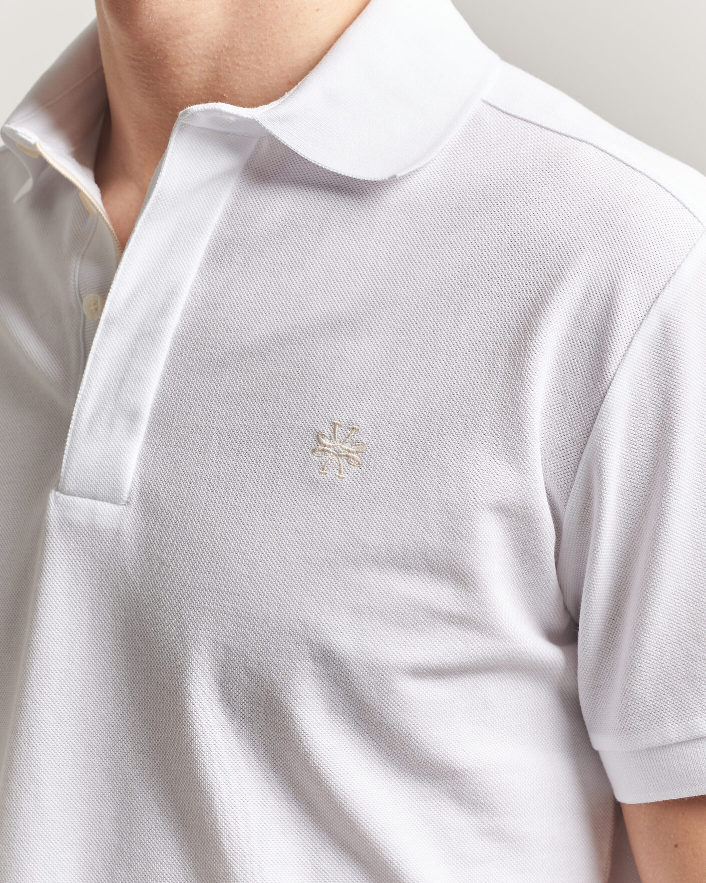 Homme | Polos | Jacob Cohën | Cotton Polo Piquet Optical White