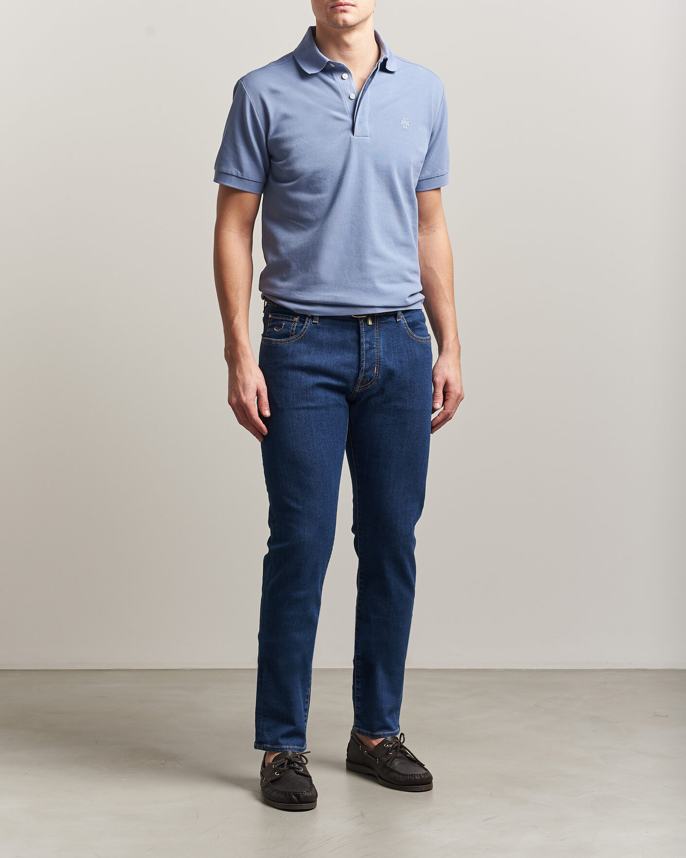 Homme | Polos | Jacob Cohën | Cotton Polo Piquet Aviation