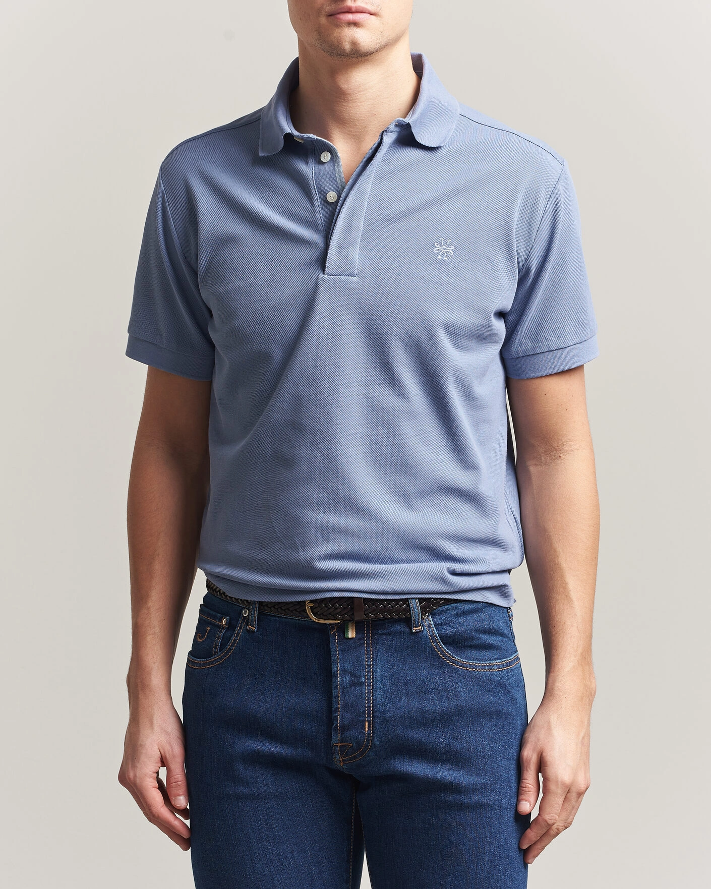 Homme | Polos | Jacob Cohën | Cotton Polo Piquet Aviation