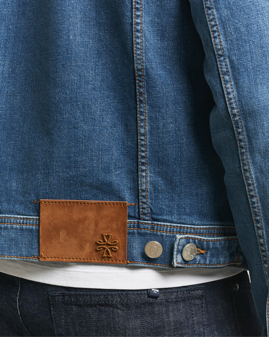 Homme | Manteaux Et Vestes | Jacob Cohën | Denim Trucker Jacket Mid Blue