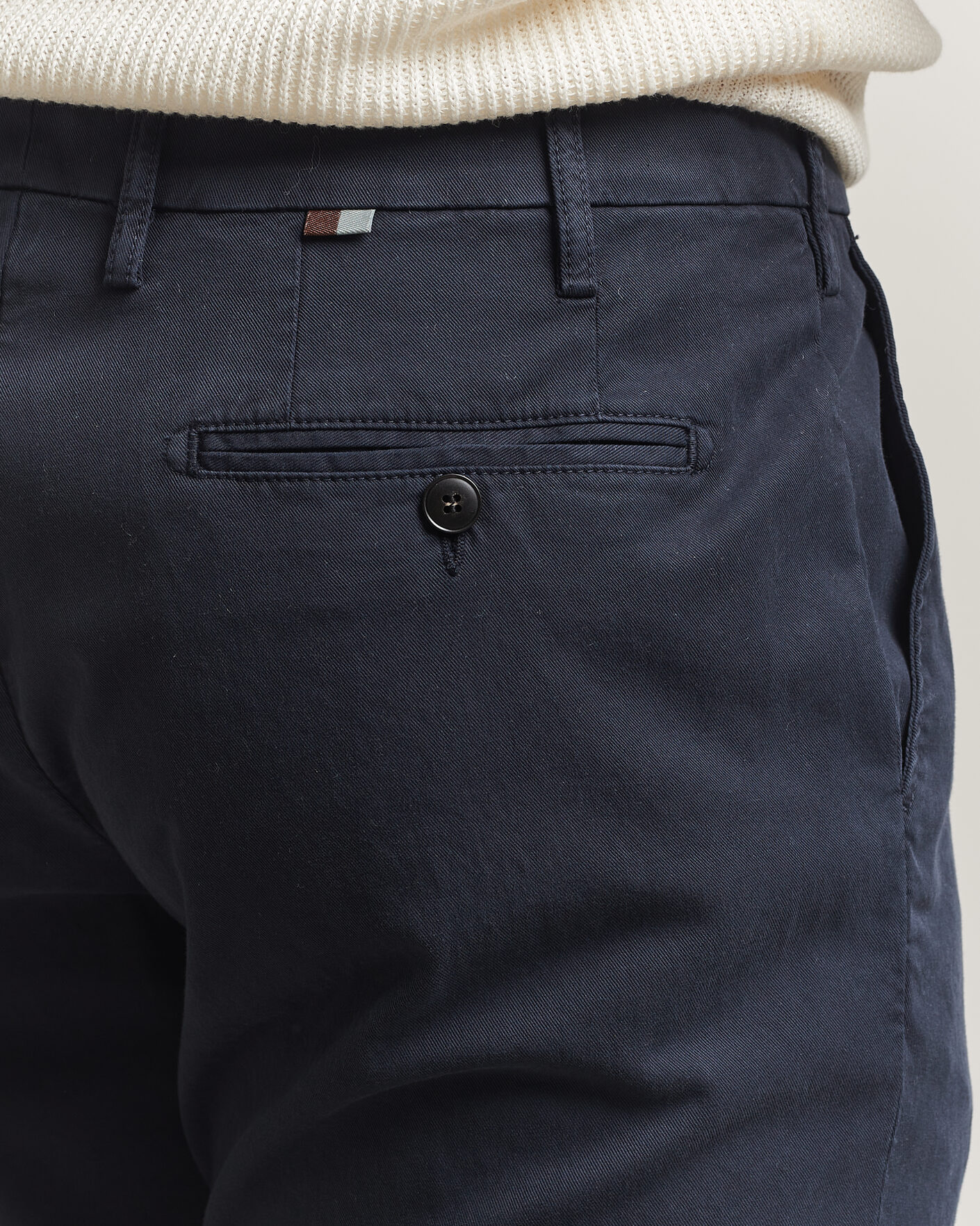 Homme | Pantalons | Canali | Regular Fit Cotton/Stretch Chinos Navy