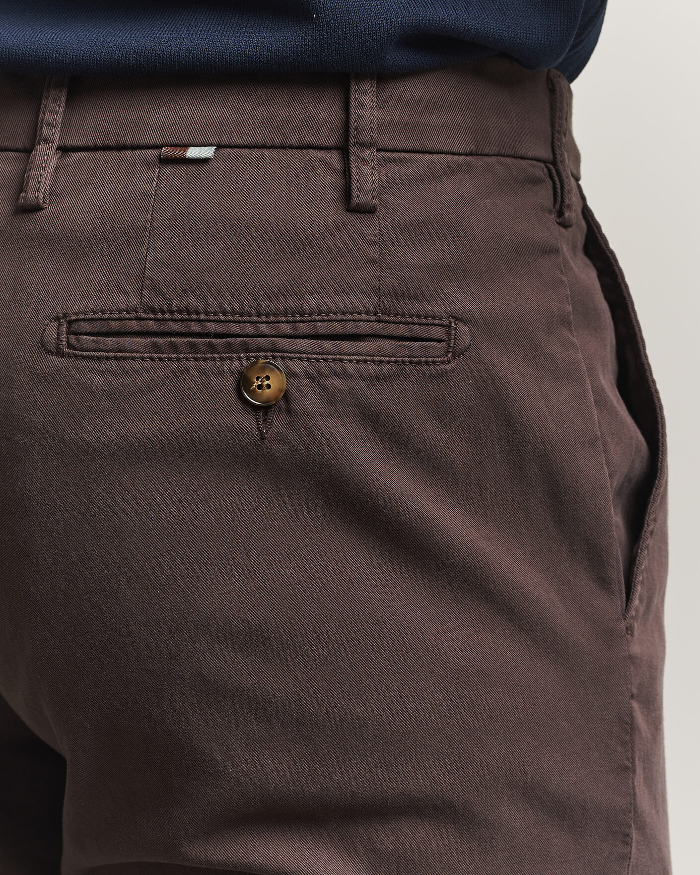 Homme | Pantalons | Canali | Regular Fit Cotton/Stretch Chinos Dark Brown