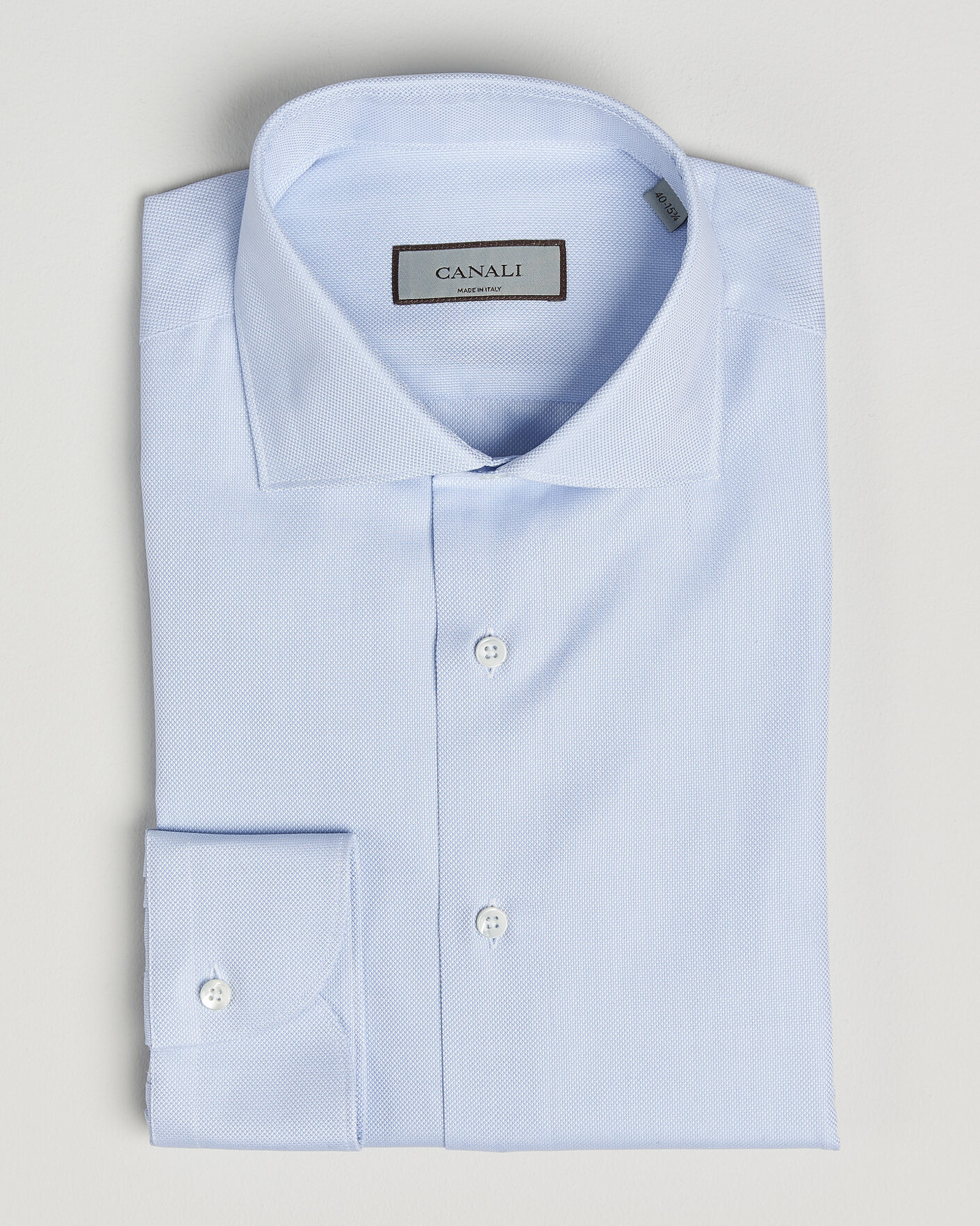 Homme | Chemises | Canali | Slim Fit Oxford Shirt Light Blue