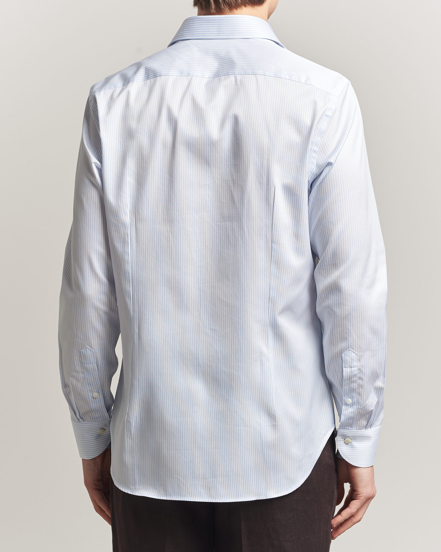 Homme | Chemises | Canali | Slim Fit Impeccabile Shirt Light Blue Stripe