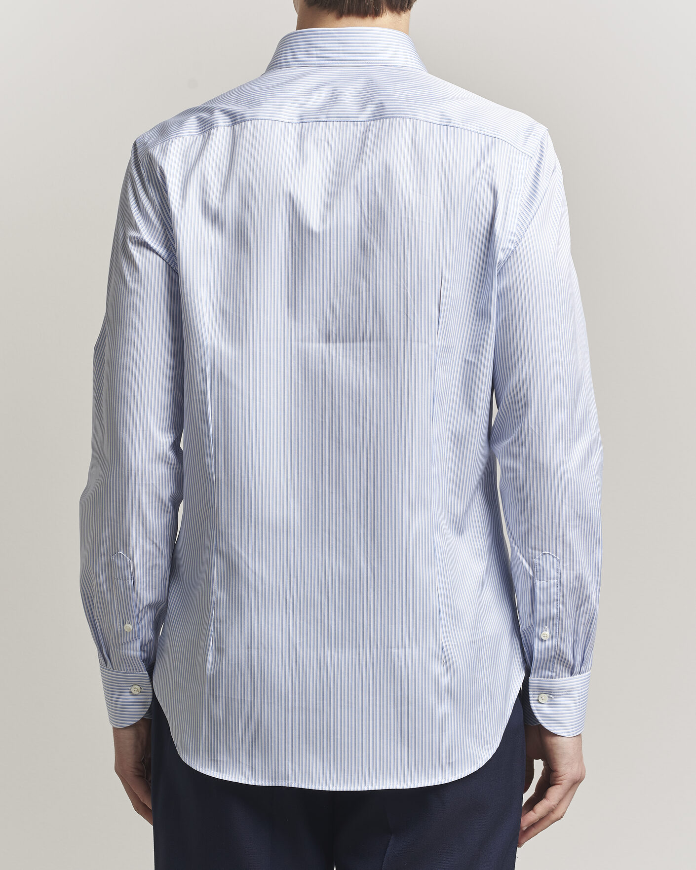 Homme | Chemises | Canali | Slim Fit Impeccabile Shirt Blue Stripe