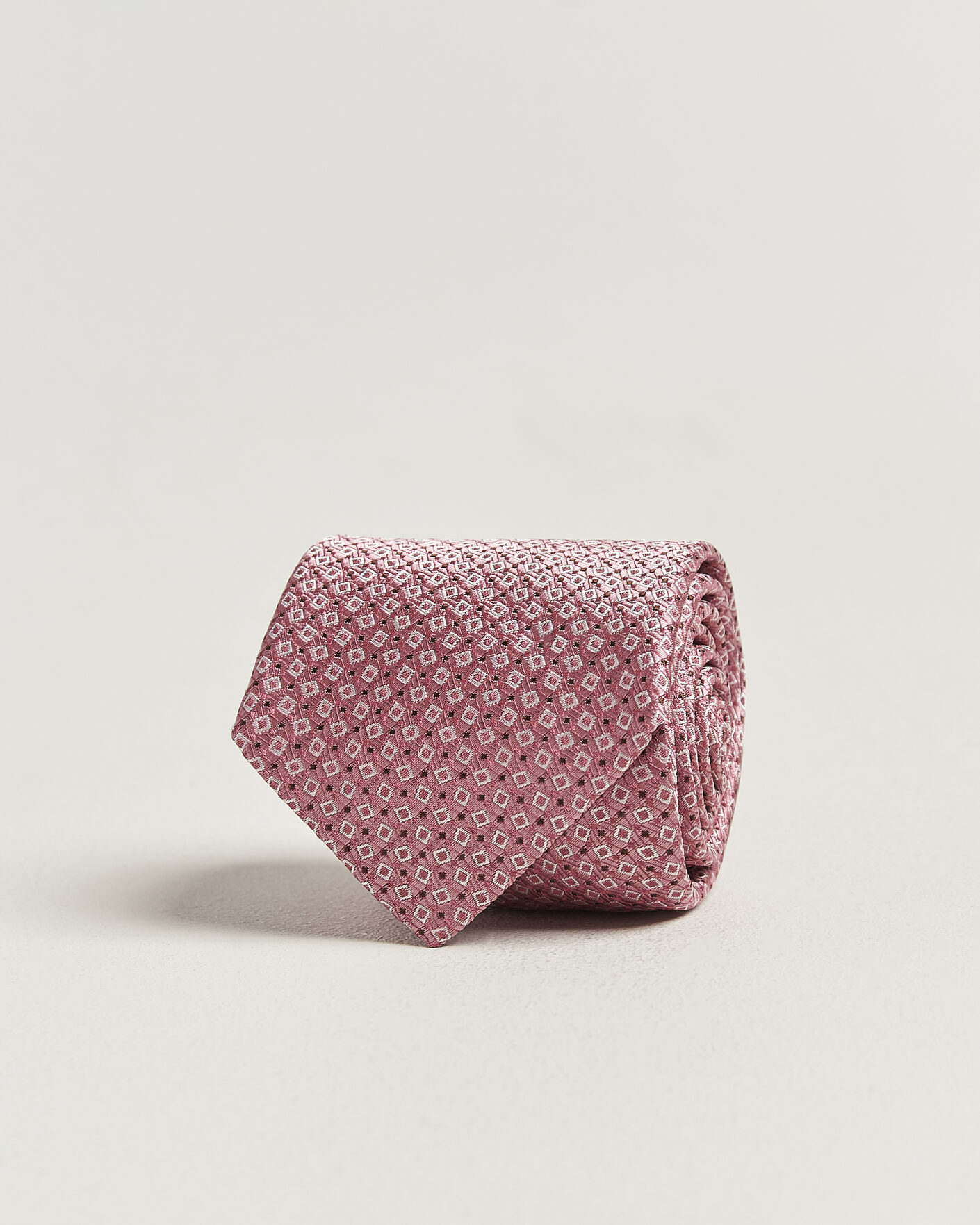 Homme | Cravates | Canali | Micro Structure Silk Tie Pink