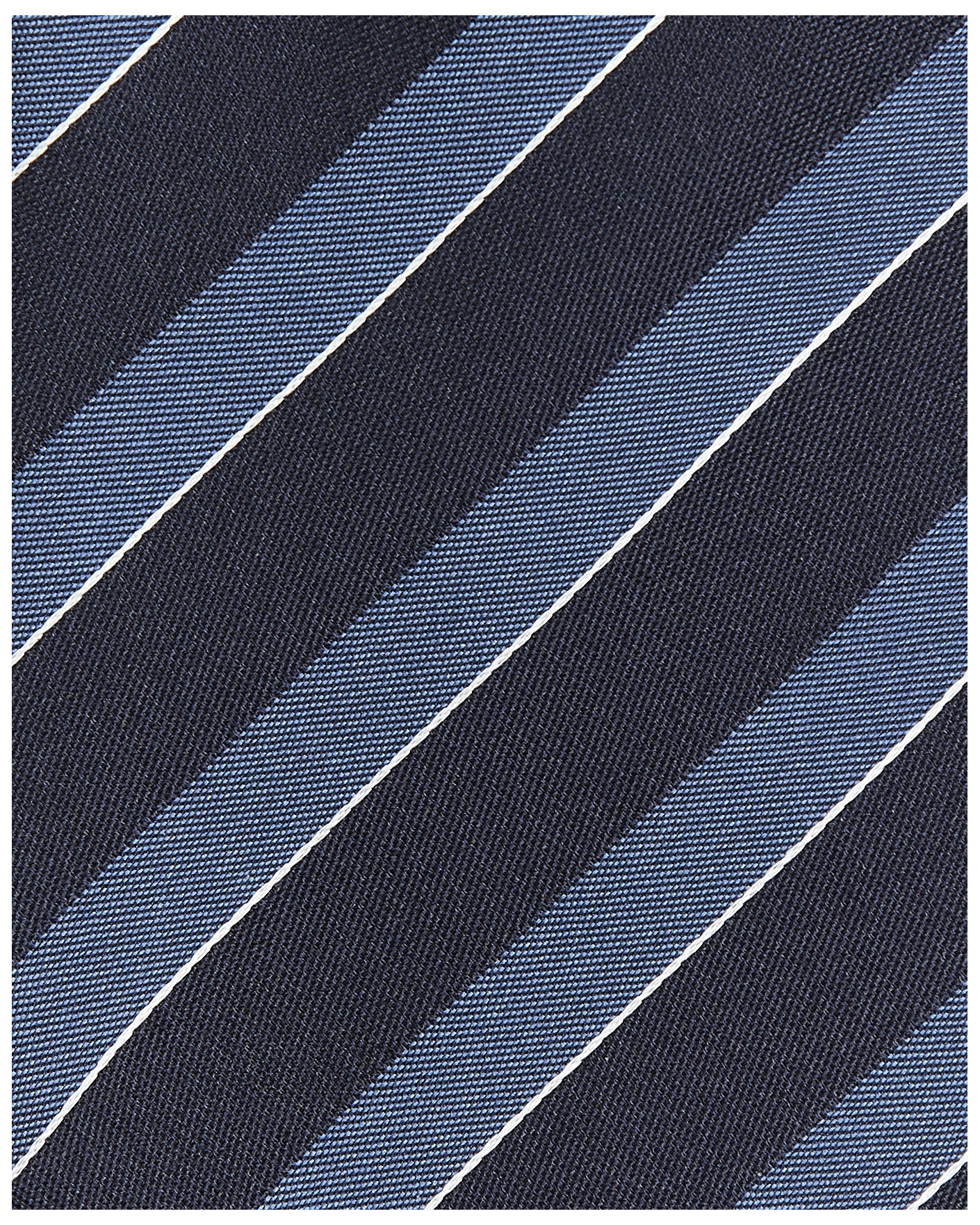 Homme | Cravates | Canali | Regimental Stripe Silk Tie Navy/Blue