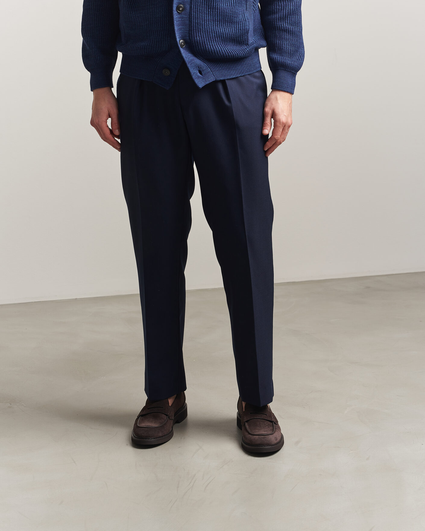 Homme | Loafers | Canali | Penny Loafers Dark Brown Suede