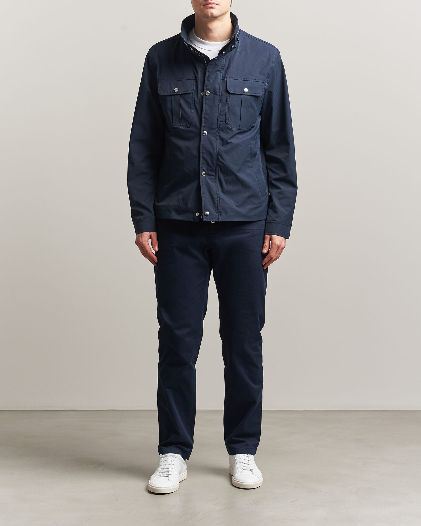 Homme | Pantalons | J.Lindeberg | Chaze Cotton Stretch Pants JL Navy