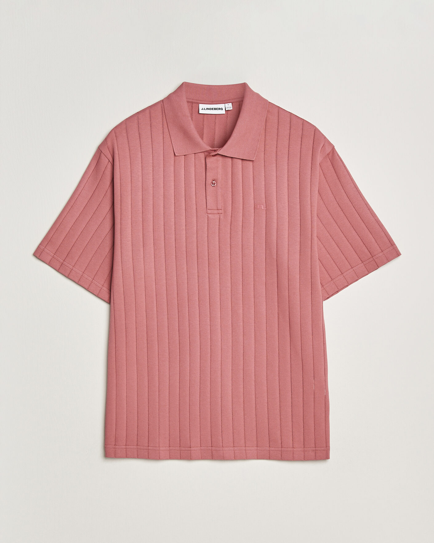 Homme | Polos | J.Lindeberg | Simon Striped Polo Withered Rose