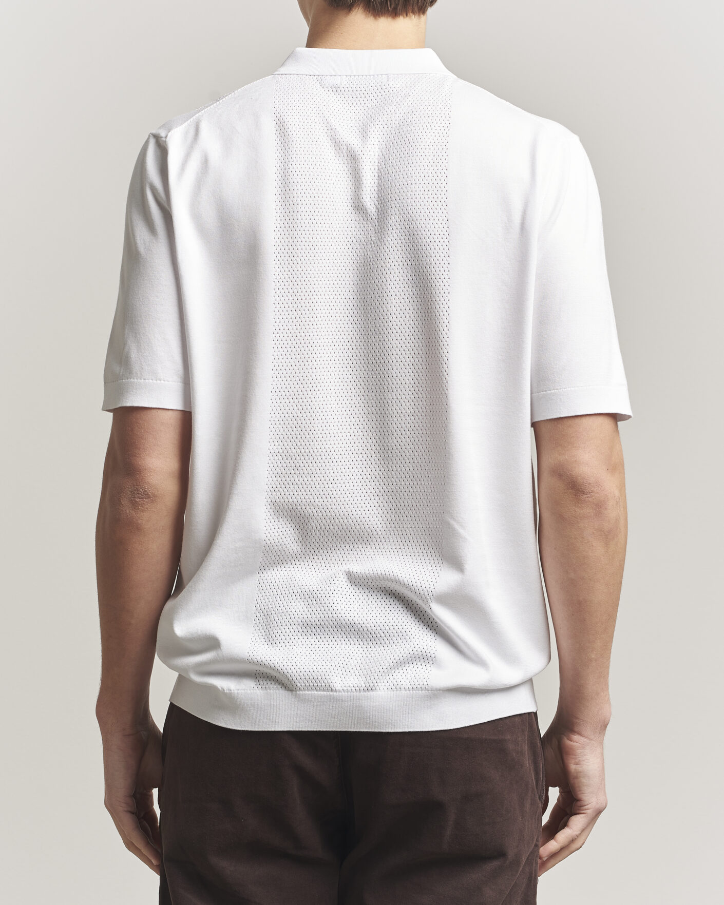 Homme | Polos | J.Lindeberg | Reymond Knit Polo White