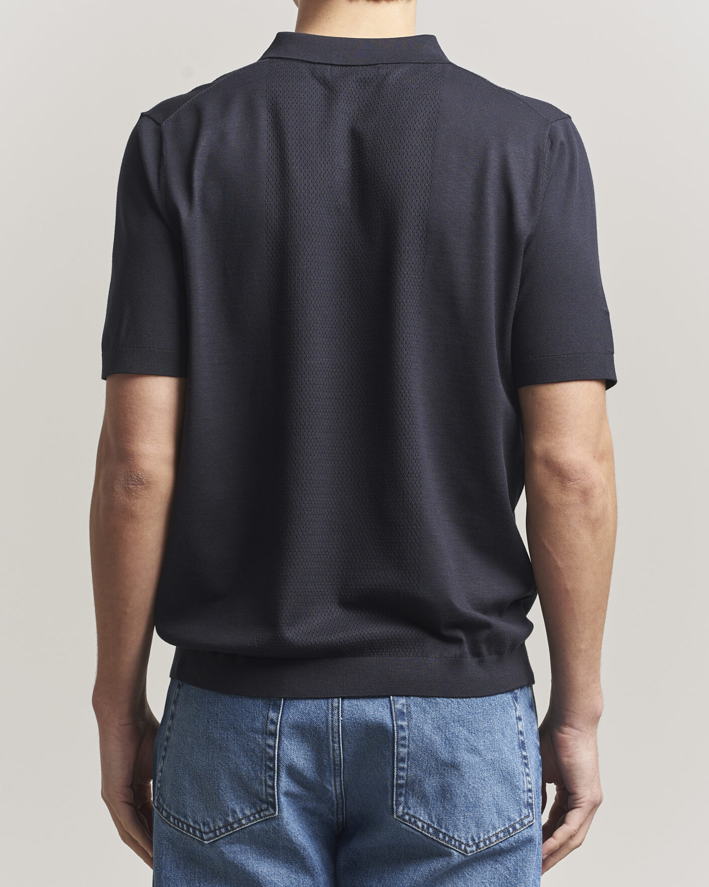 Homme | Polos | J.Lindeberg | Reymond Knit Polo JL Navy