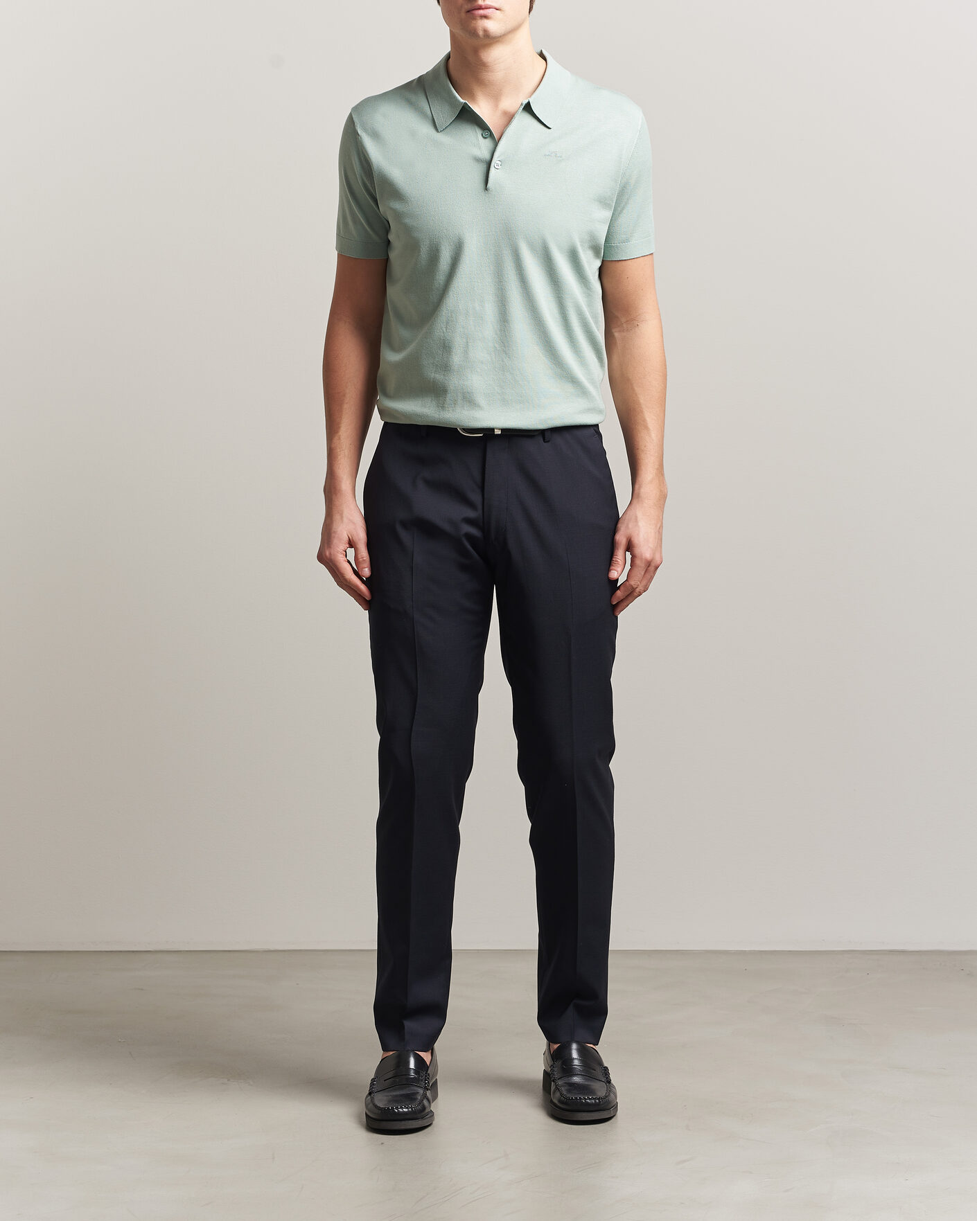 Homme | Polos | J.Lindeberg | Ridge Knitted Polo Jadeite