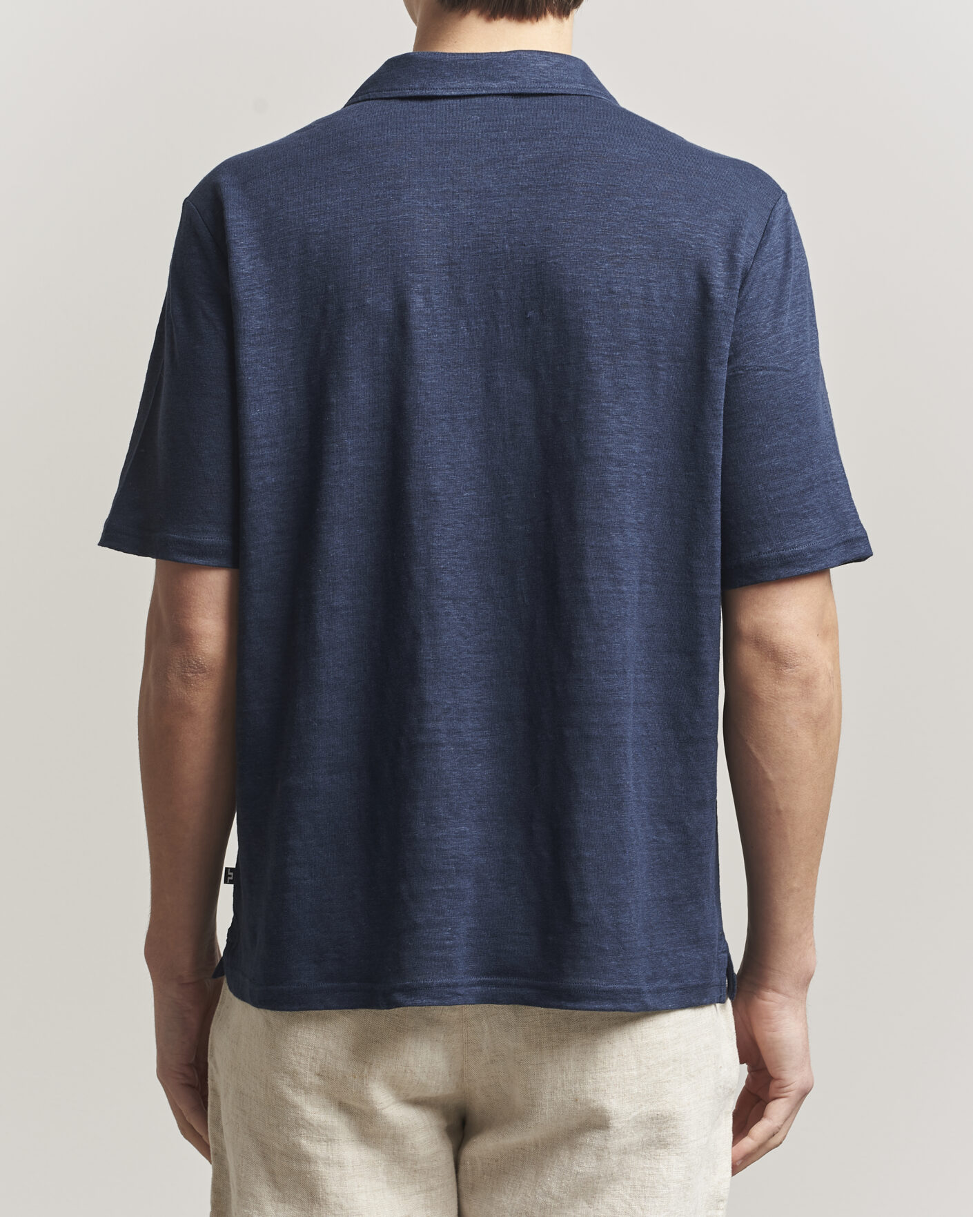 Homme | Polos | J.Lindeberg | Roy Linen Polo JL Navy