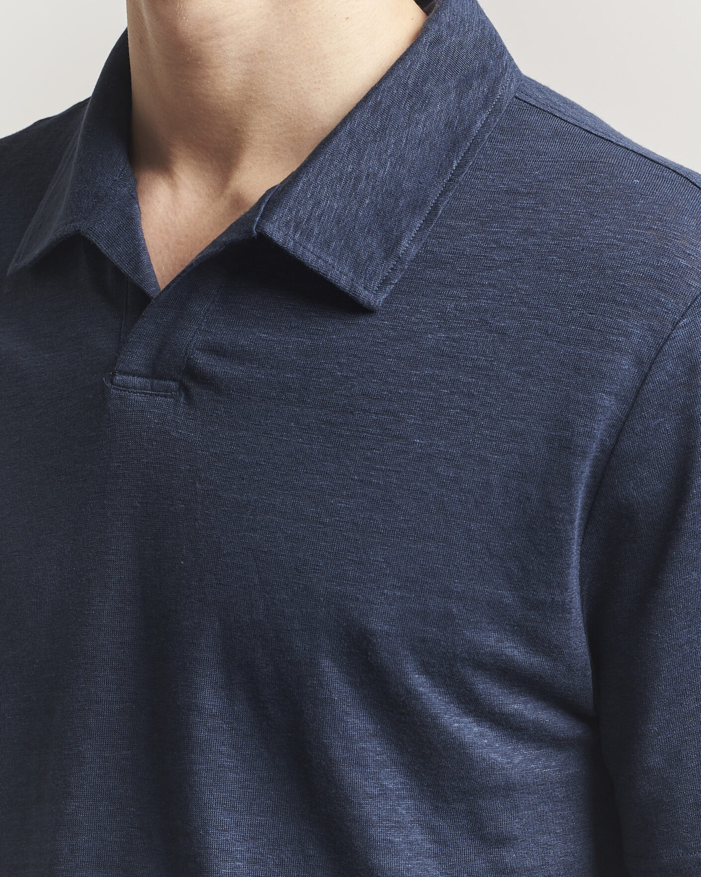 Homme | Polos | J.Lindeberg | Roy Linen Polo JL Navy