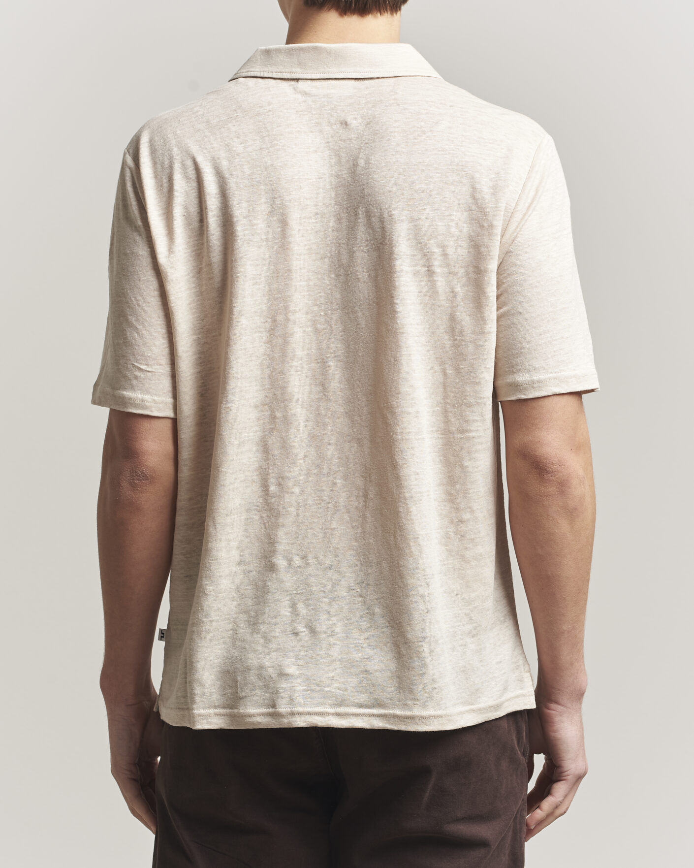 Homme | Polos | J.Lindeberg | Roy Linen Polo Moonbeam